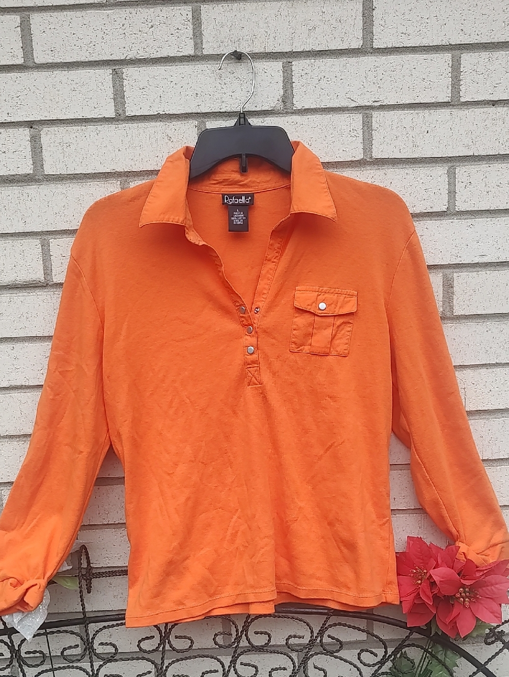Rafaella Orange Top - Picture 2 of 9